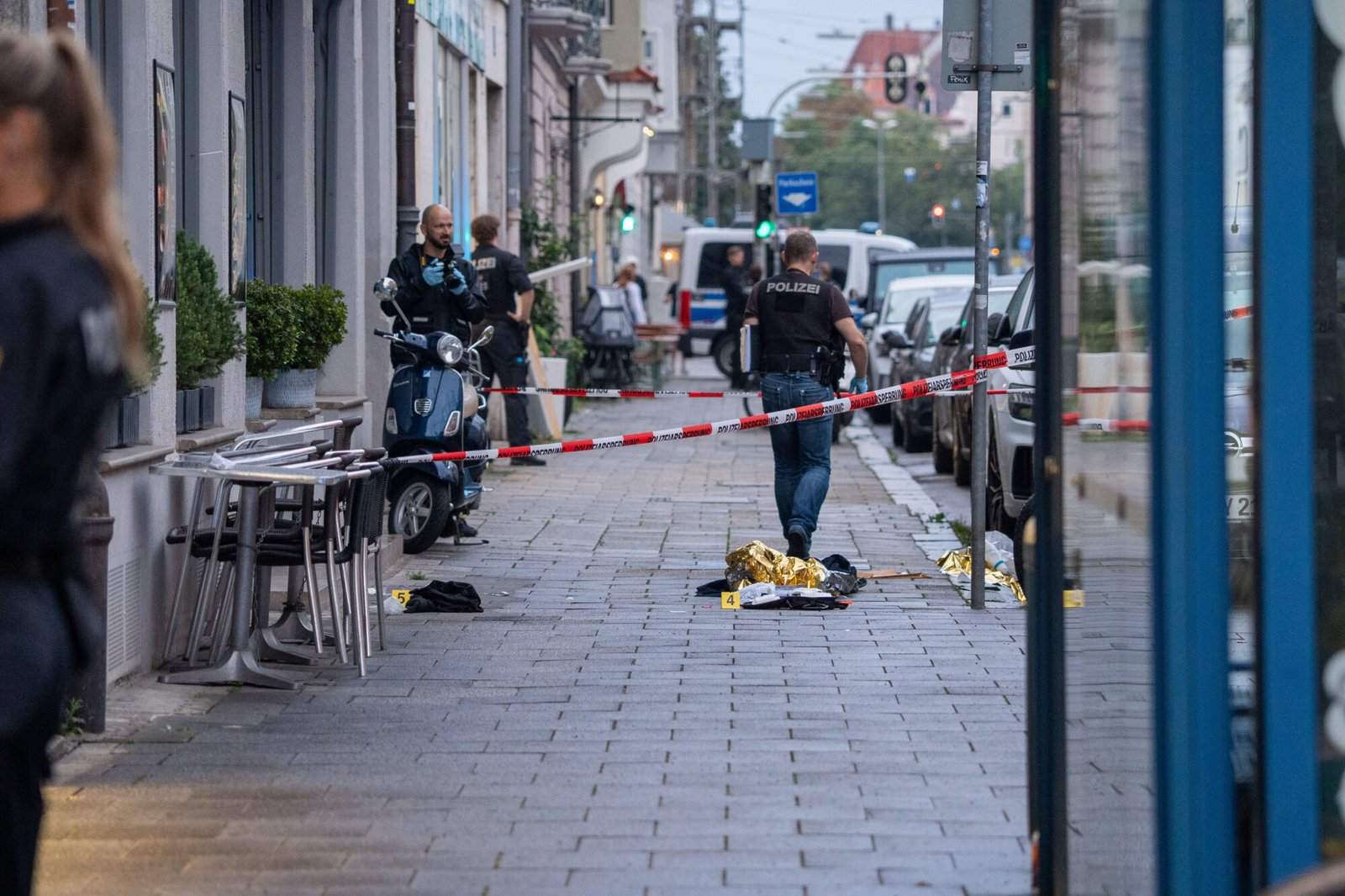 Großeinsatz in München-Schwabing: Polizei schießt auf Tatverdächtigen