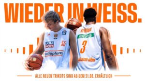 Neue Trikots – Ratiopharm Ulm  bringt Weiß zurück aufs heimische Parkett