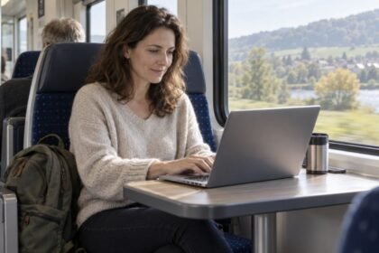 Arbeiten im Zug: So bereitest du deinen Laptop auf eine Pendelfahrt vor