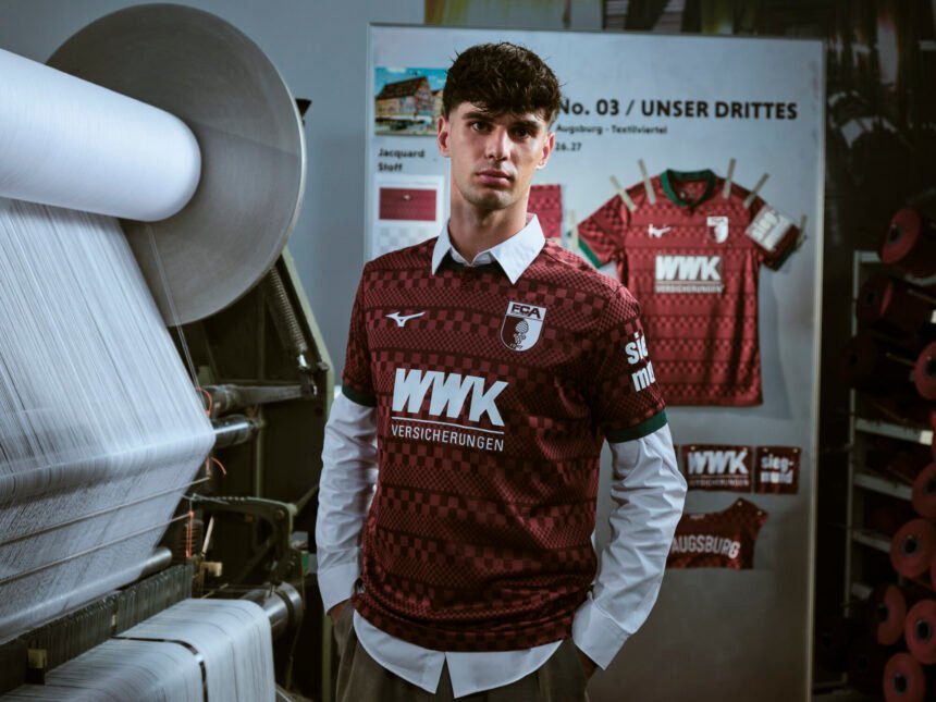 FC Augsburg präsentiert drittes Trikot – Augsburgs Textilgeschichte als Vorbild
