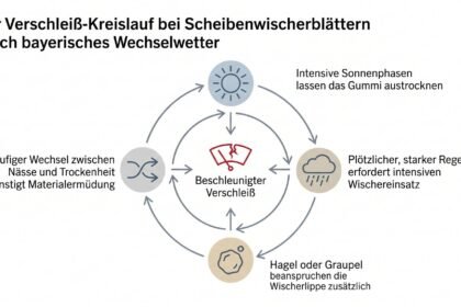 Warum bayerisches Wechselwetter Scheibenwischerblätter schneller verschleißen lässt