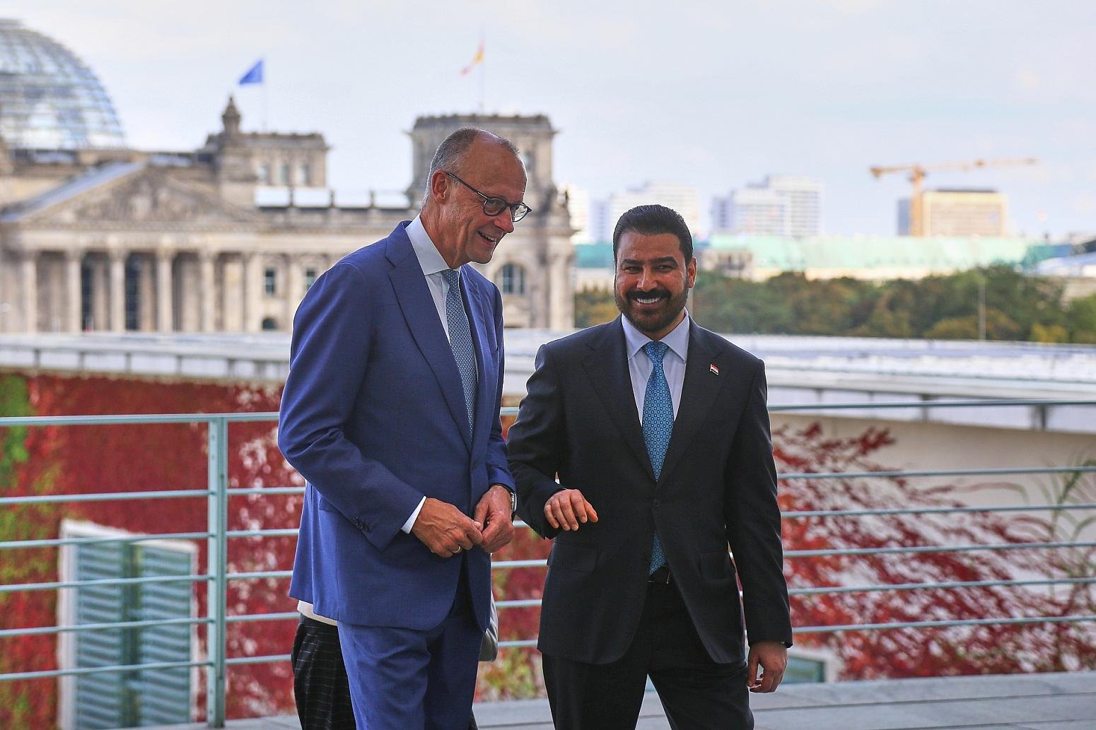 Merz und al-Zaidi wollen engere wirtschaftliche Zusammenarbeit