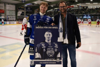 EV Lindau: Corvin Wucher erreicht 250. Pflichtspiel