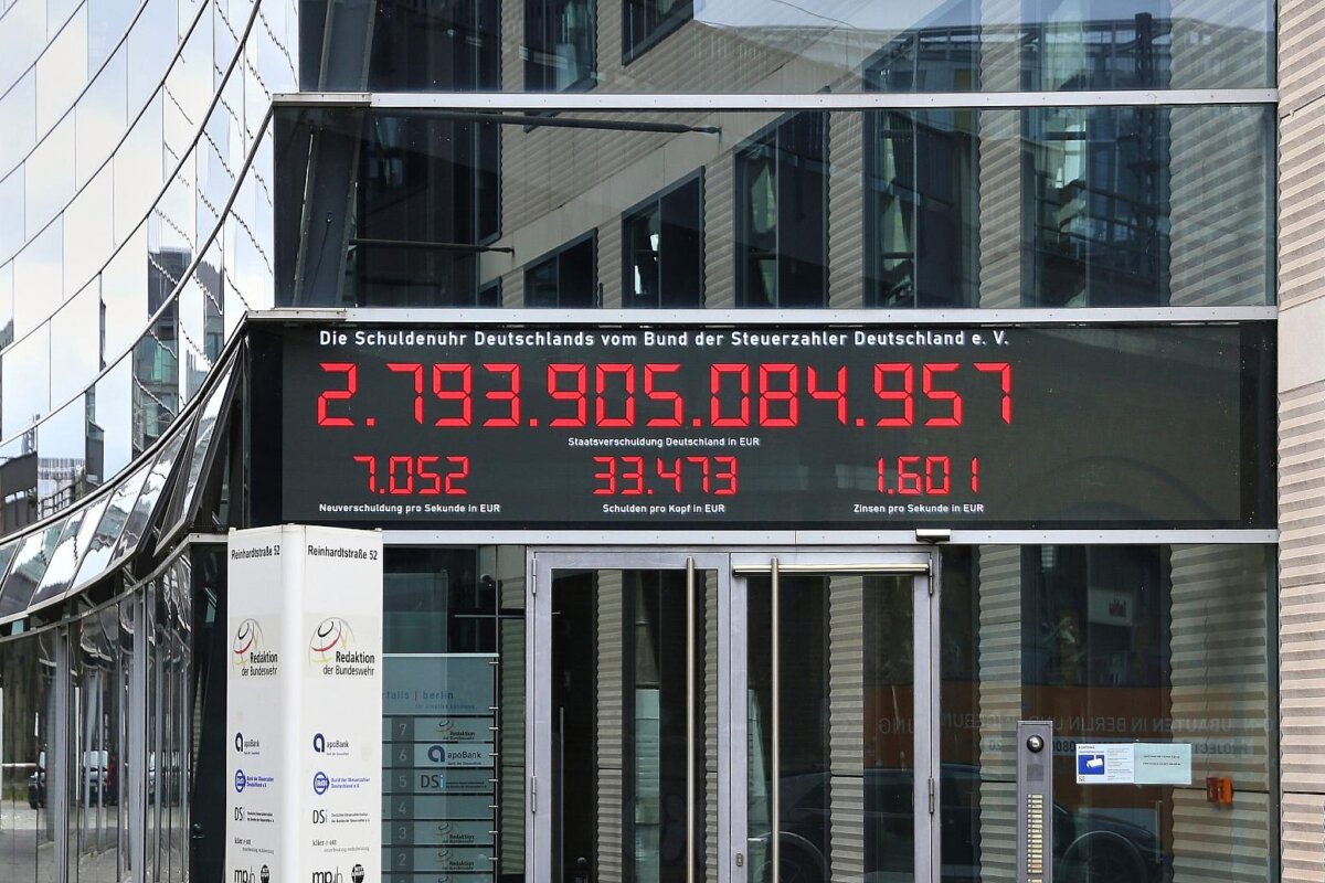 Staatsverschuldung: Bund muss mehr Steuergeld für Zinsen ausgeben