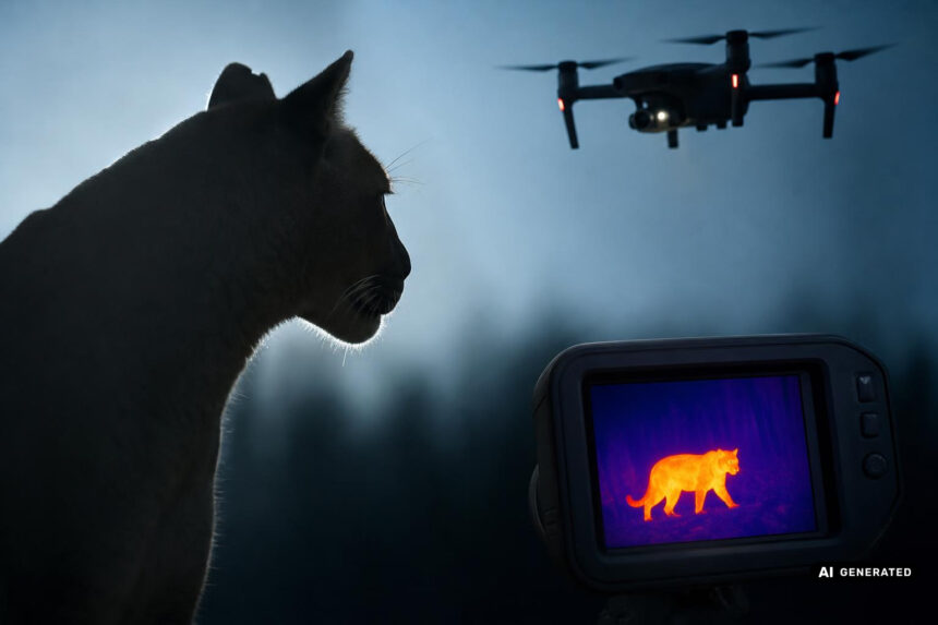 Puma-Verdacht bei Oberding: Polizei sucht Raubkatze