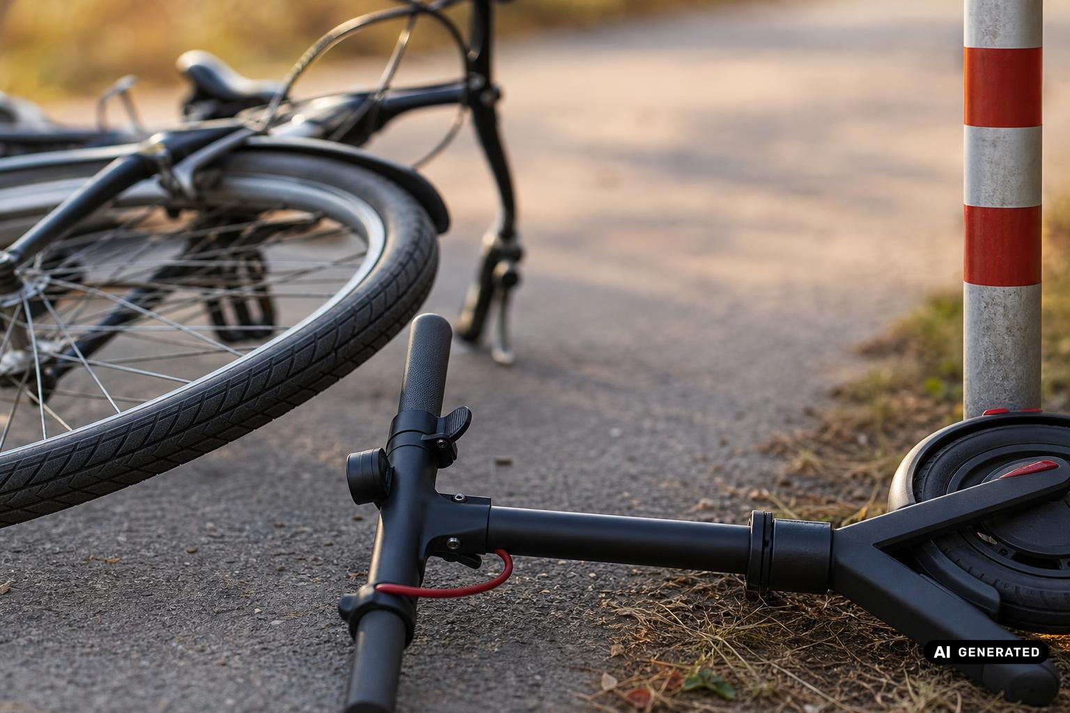 Radfahrer bei Unfall mit E-Scooter in Oggenhof verletzt