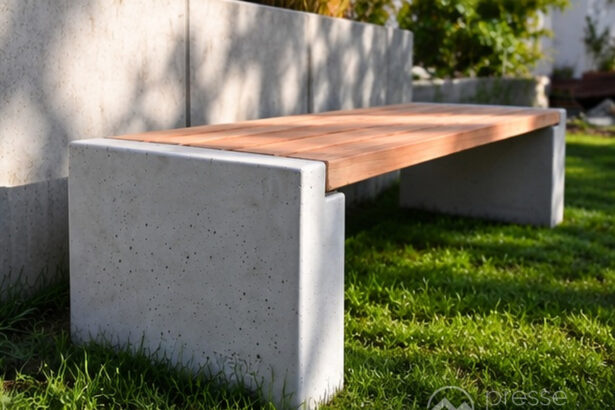 Wandel Primus XL im Test: Massive Gartenbank aus Beton und Holz